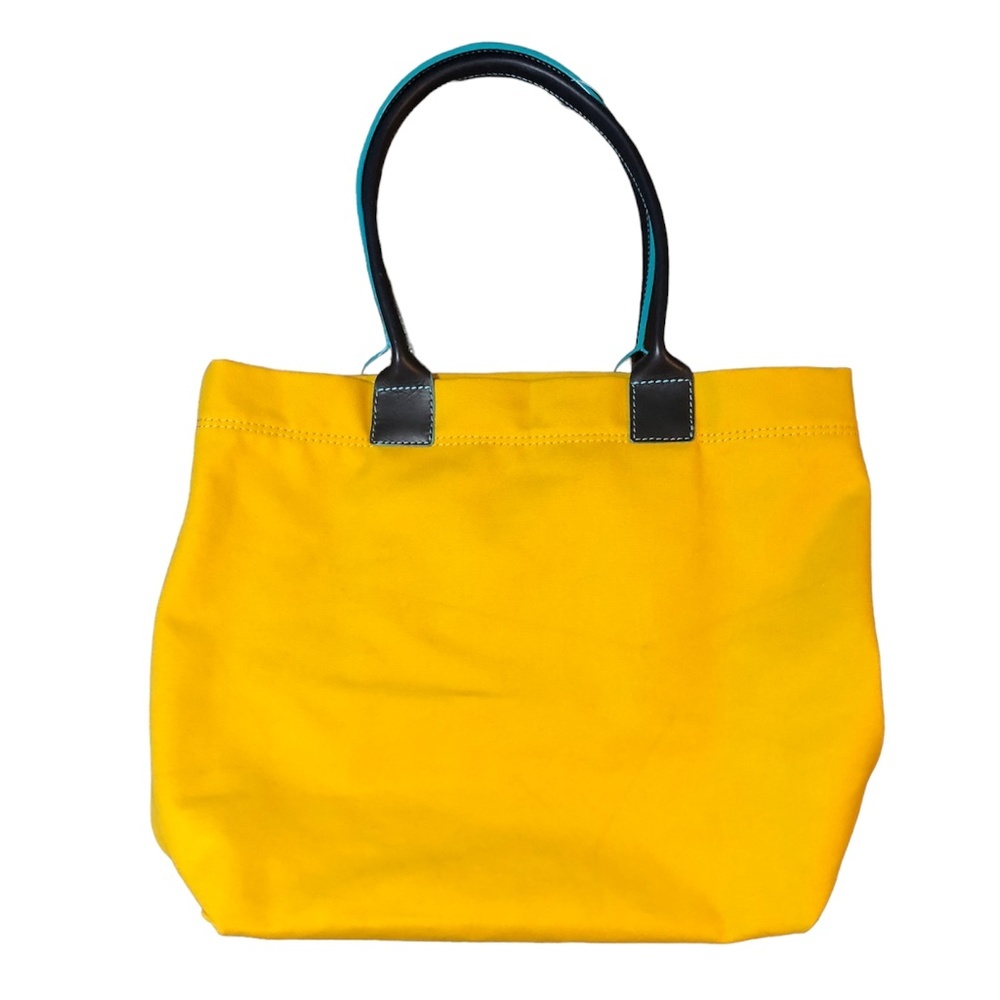 Boden || Holywell Yellow Canvas & Leather Tote Bag